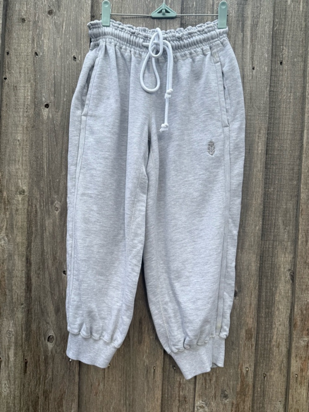 Free People Movement Flutter Cropped Joggers Gray XS Relaxed